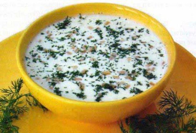 Ayran aşı çorbası yapımı