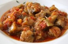 Zeytinyağlı patlican yemegi