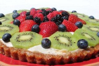 Meyveli tart yapılışı