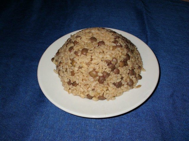 Yeşil mercimekli bulgur pilavı